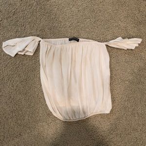 White brandy Melville off the shoulder top